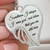 Fashionable angel wings with letters, necklace heart-shaped, Amazon, European style, new collection, diamond encrusted