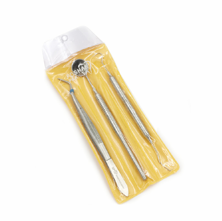 牙科检查三件套 双弯牙科镊  dental instruments