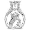 Platinum zirconium, wedding ring, jewelry, Amazon, European style, wholesale
