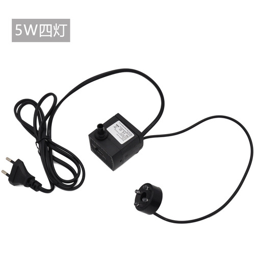 5W water pump, environmentally friendly, silent, low-pressure garden fountain, fish pond, 5W rockery, handicraft accessories, submersible pump, DIY landscaping