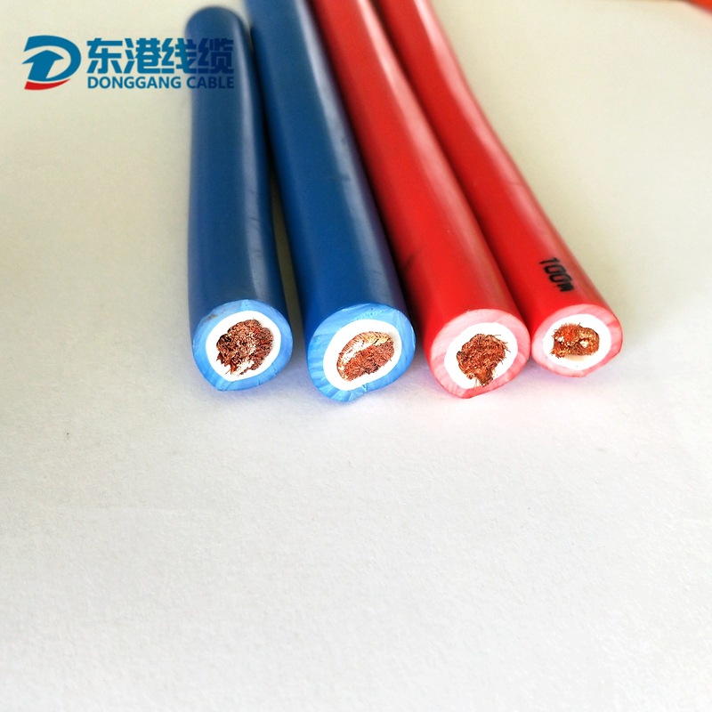 PVC护套电焊机电缆 无氧铜芯焊把线 双护套焊接电缆 25平方电焊线