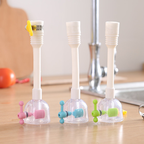 Creative anti-splash shower faucet kitchen water-saving spray head extender retractable tap water water-saving tool