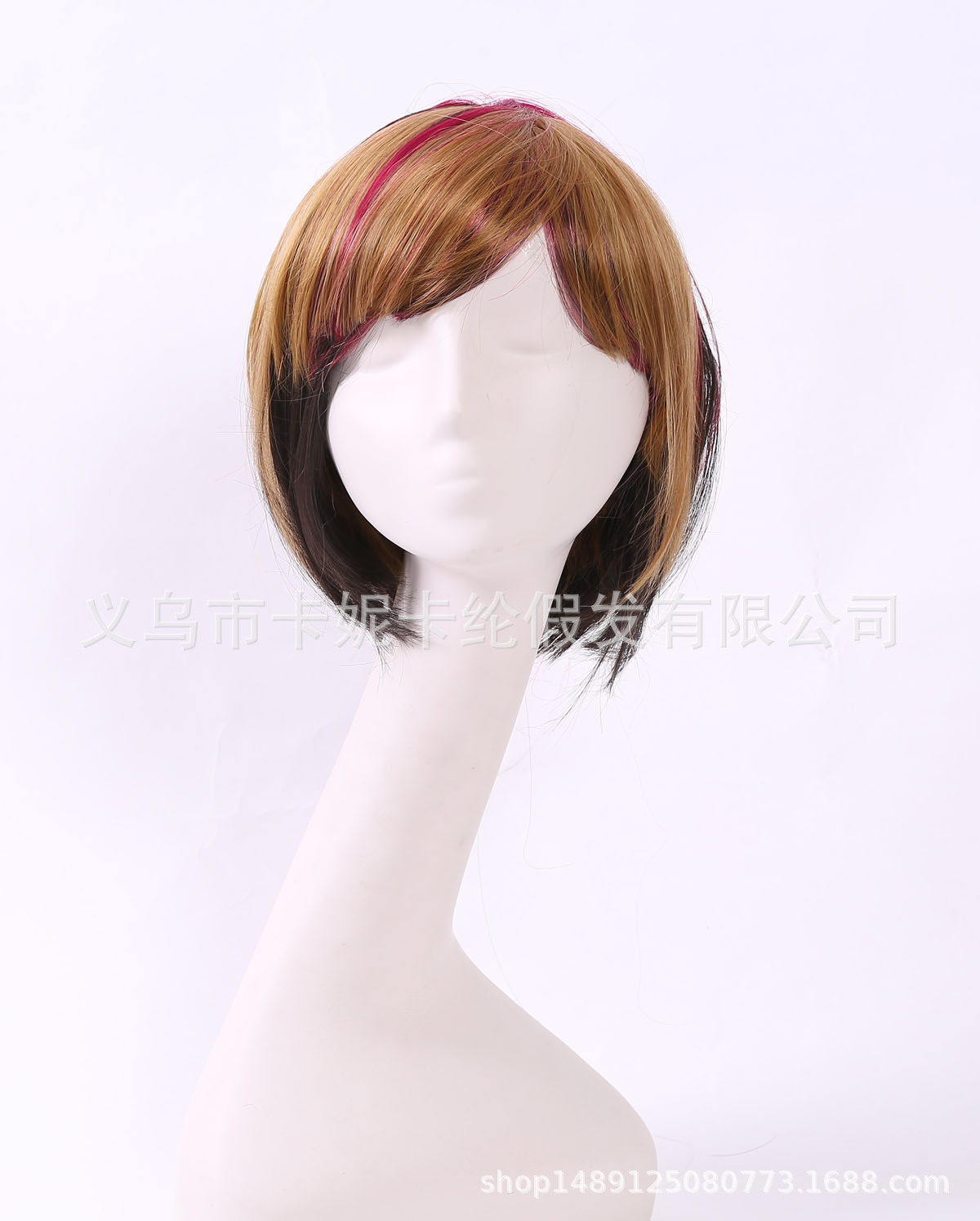 Bob estudiantes de cabello corto europeo y americano nuevo estilo de moda de color