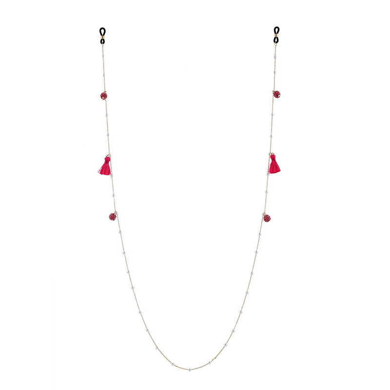 欧美风饰品批发夏季新款眼镜链金属眼镜链眼镜挂绳简约流苏眼镜链|ms