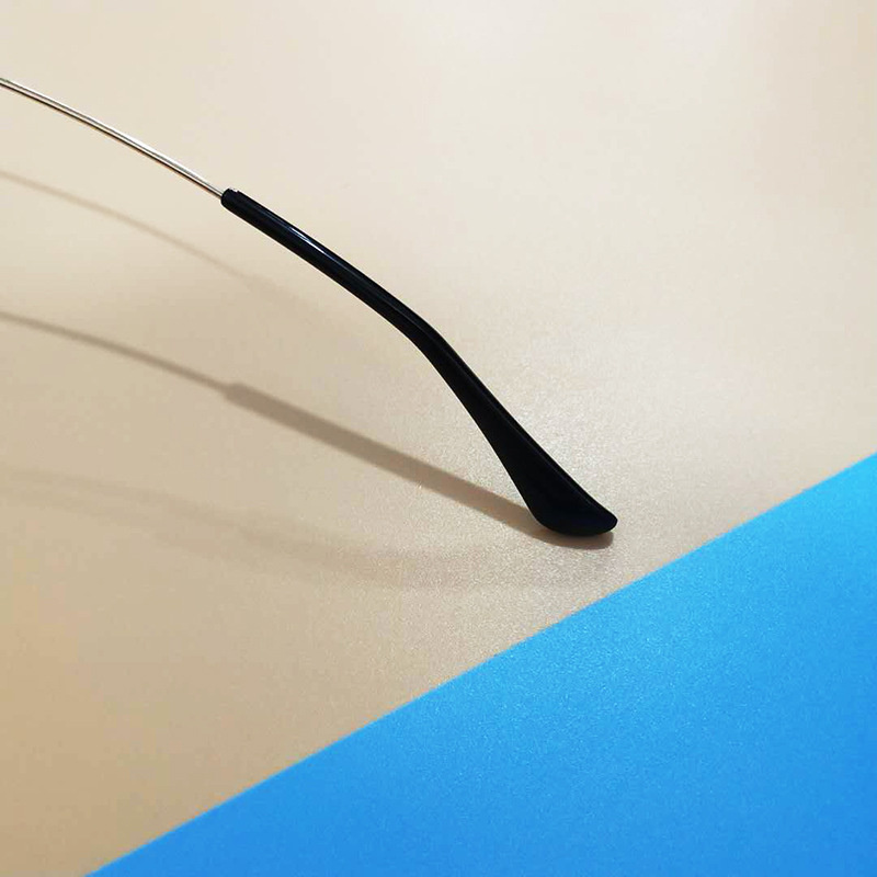 眼鏡配件圓孔腳套板材眼鏡腿套適用于RB3025 3026太陽眼鏡腿膠套