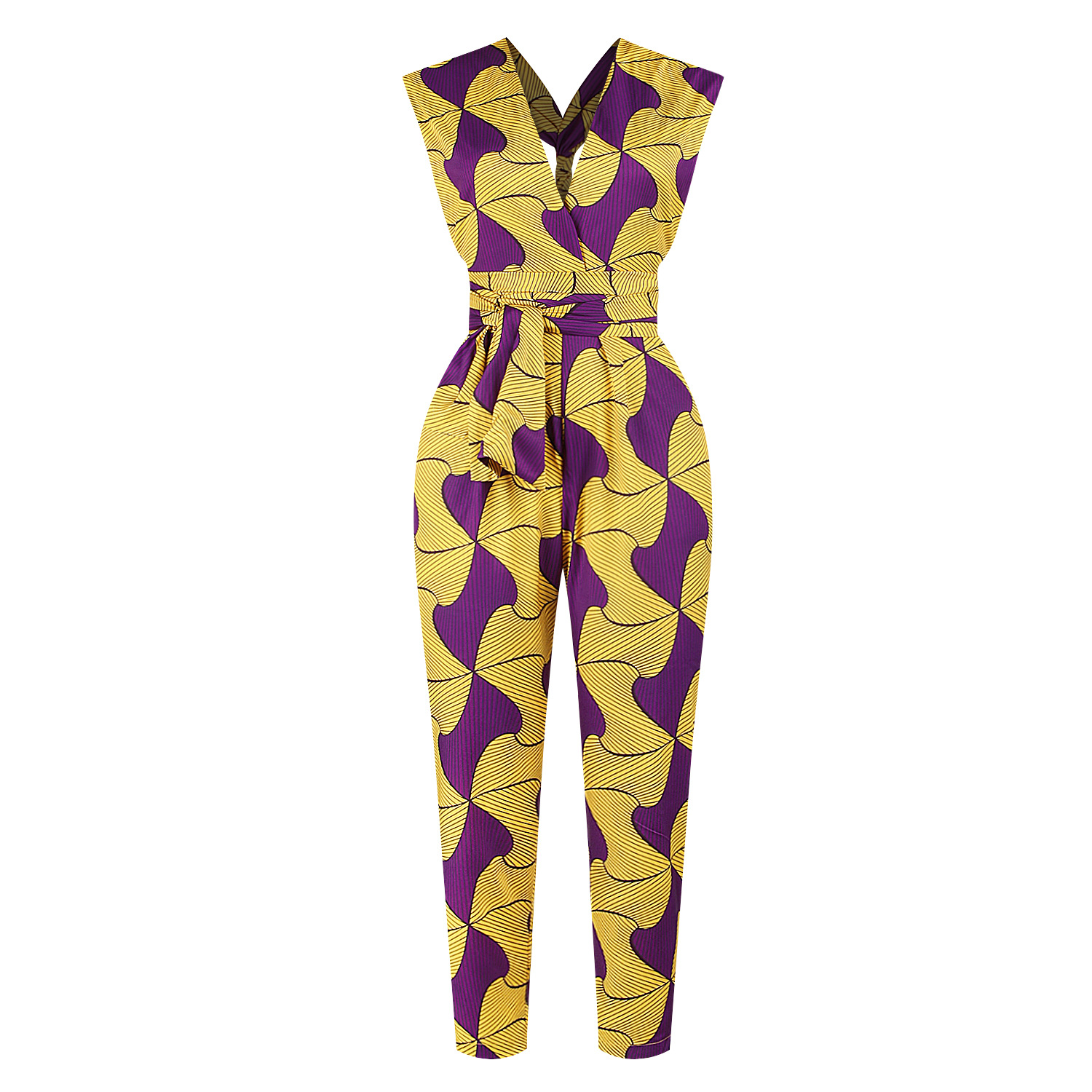 Printing Sexy Strappy Jumpsuit NSMDF67638