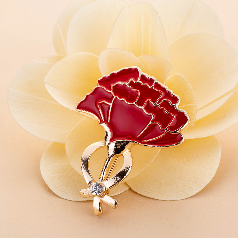 11g Weight Brooches Classification Daily Occasion Alloy Material Mother'S Day Festival Flower Pattern Women's Gender Plating Design Elegant Style Elegant Flower Alloy Plating Women's Brooches 4