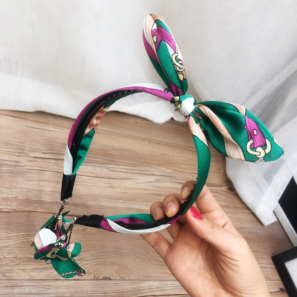 Fashion Green Chain With Wire Rabbit Headband display picture 7