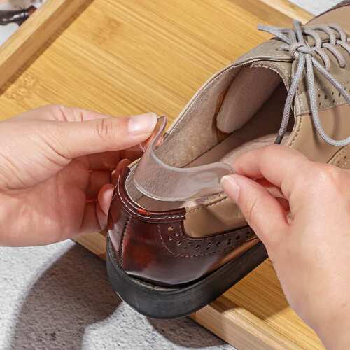 Silicone invisible heel shoe heel sticker half size pad non-heel anti-wear foot transparent anti-slip anti-fall thickened leather shoe sticker