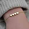Jewelry, metal bracelet heart-shaped heart shaped, European style, wish, simple and elegant design, wholesale