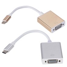 适用 USB-C Type-C MacBook转vga转接线usb3.1转VGA高清线