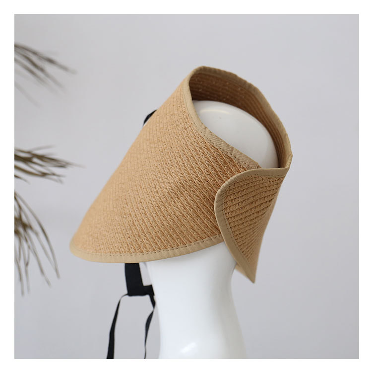 Fashion Sunscreen Big Brim Empty Top Straw Hat display picture 3