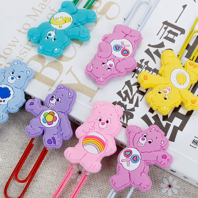 Cartoon silicone metal pin, stationery