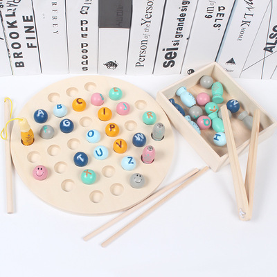 Go fishing Two-in-one toy baby Child Early education toy suit Puzzle Physical exercise children Start work ability