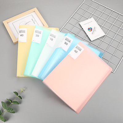 厂家塑料透明A4资料册插页文件夹办公收纳册学生文具试卷夹可定制|ms