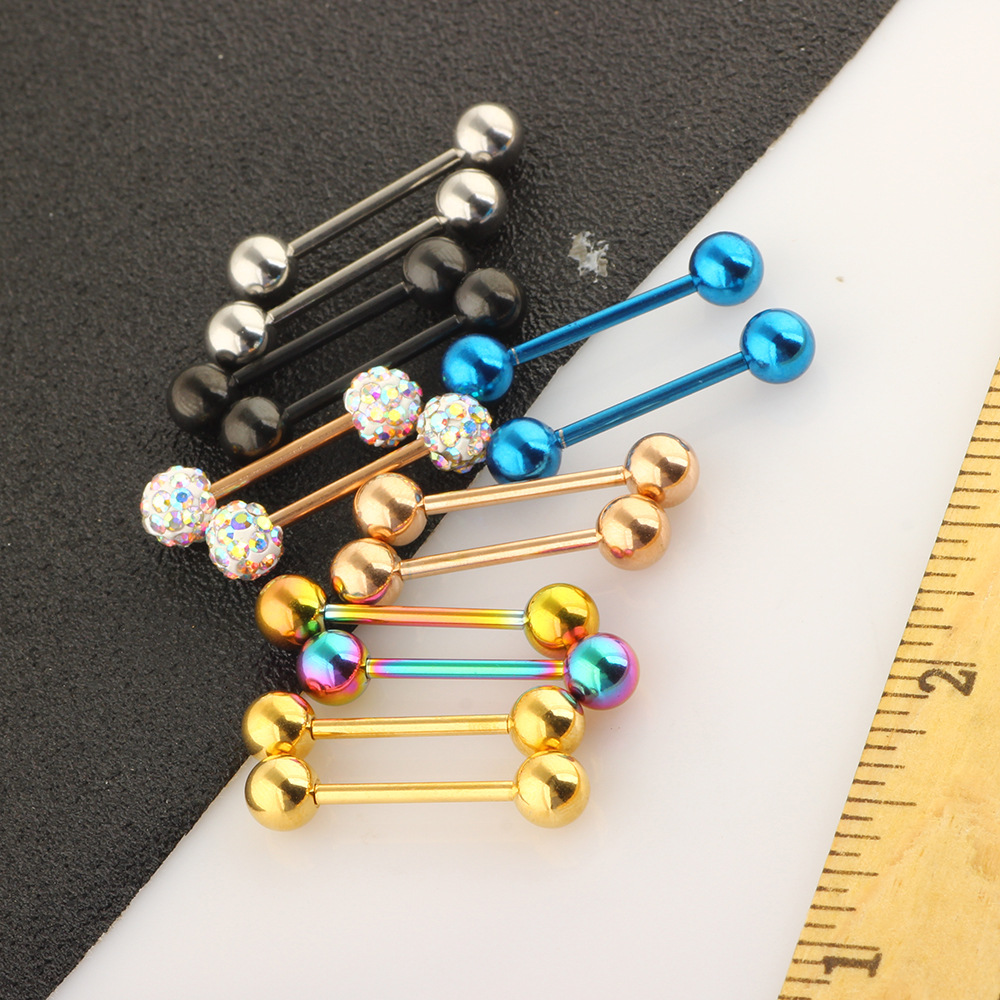 Labret piercing jewelry detail image