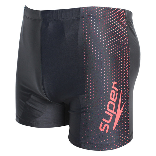 Men's swim trunks short pants polyester high elasticity breathable summer sports quick-drying plus size mens swim trunks