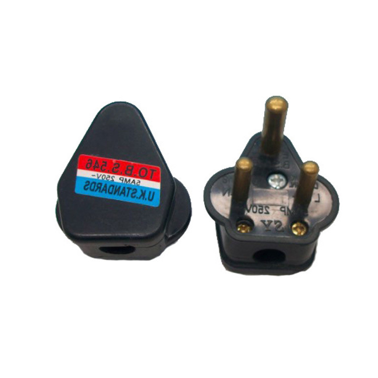 翼德厂家直销YD-113小南非接线插头组装印度插头可拆卸5A南非插头