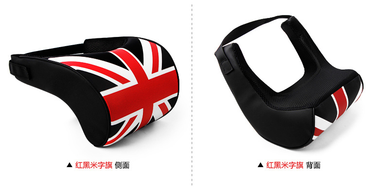 Factory wholesale rice flag neck pillow car supplies space memory foam pillow general car headrest