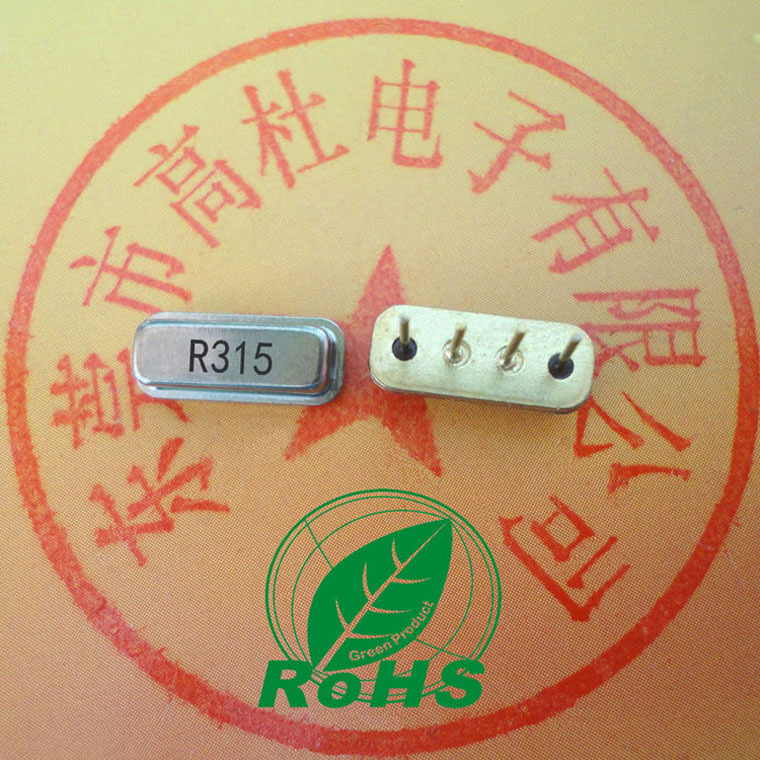 厂家直销声表 TO39 F11  315M 镀金 声表晶振 遥控器声表 声表
