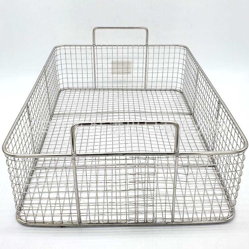 Factory direct sales of stainless steel oil-frying baskets, American fast food, French fries, fried chicken, oil-draining spatula, hamburger oil-draining baskets detail image 2