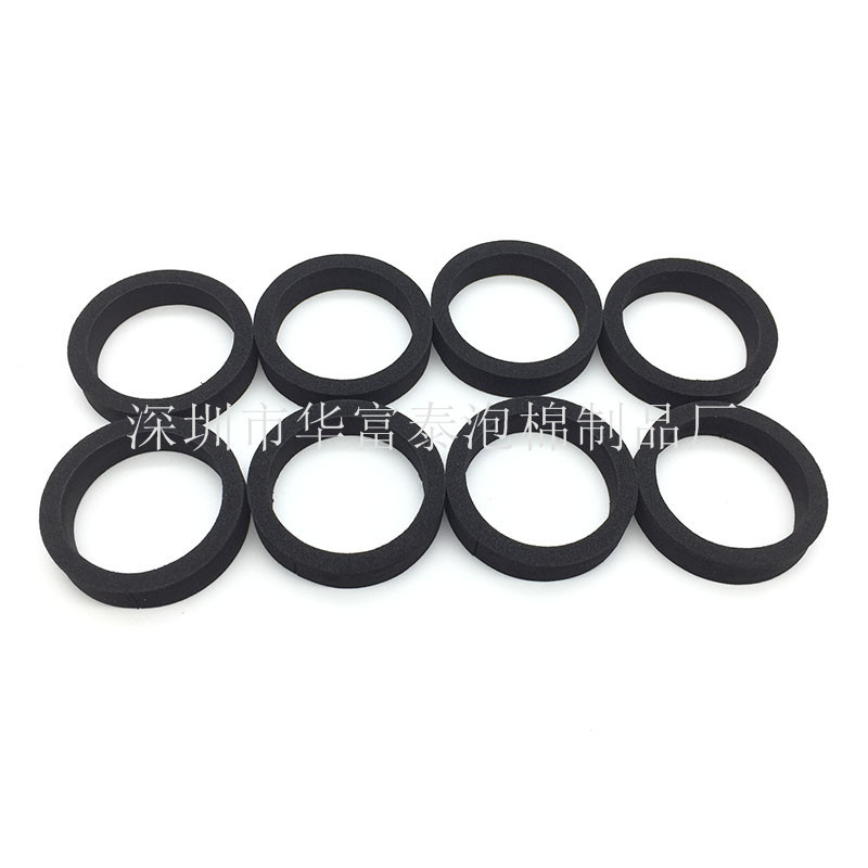 防震EPDM镜头挡光圈 监控摄像机挡光海绵 黑色海绵遮光镜头