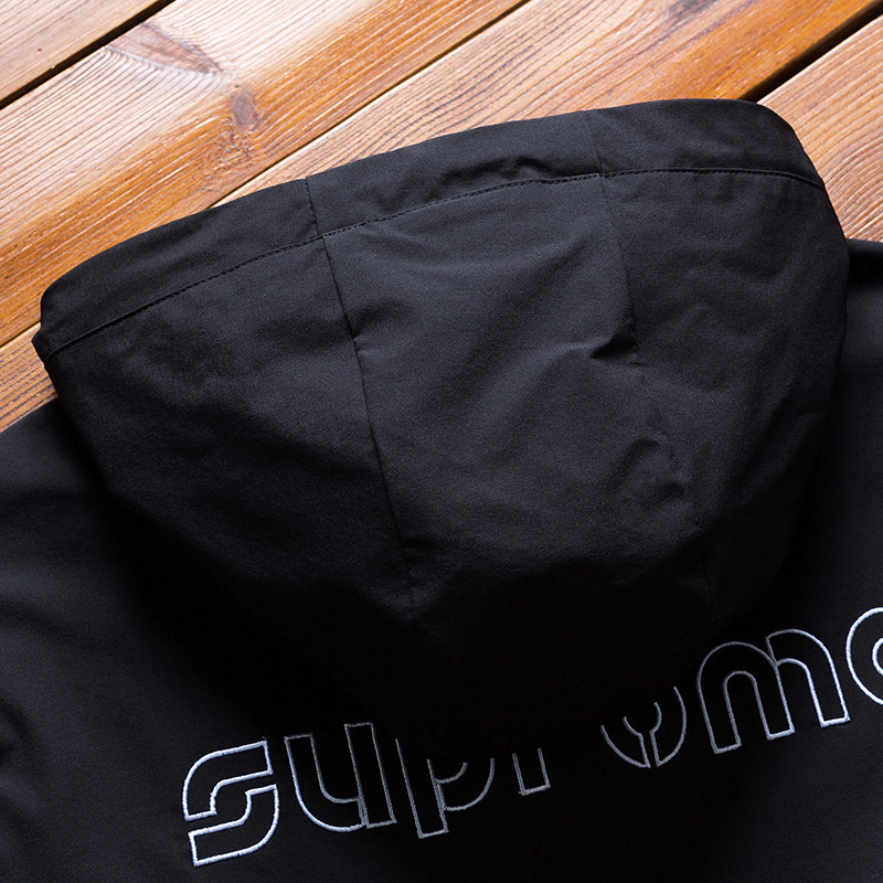 Venta al por mayor 2022 otoño nueva chaqueta de los hombres de estilo coreano SLIM-Fit con capucha chaqueta de los hombres de moda marca juvenil casual top