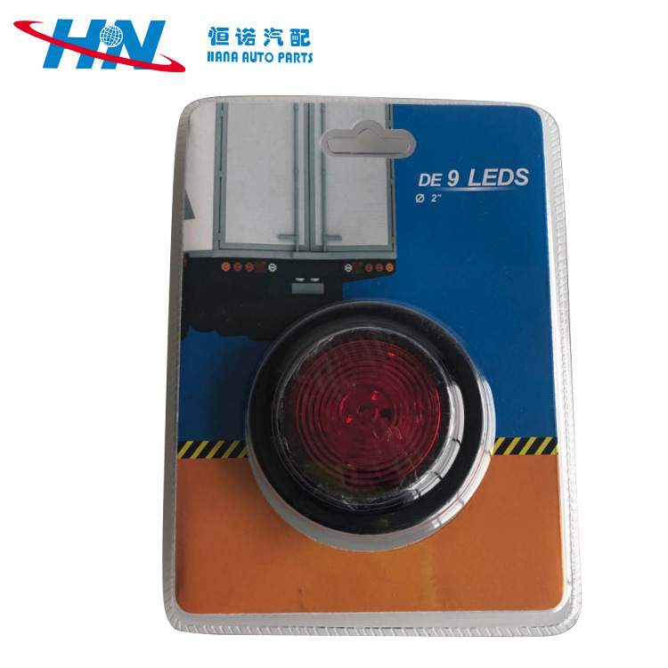 Luz de freno rv | Camión camión luz trasera redonda amplia 12V24V luz trasera redonda coche universal luz trasera lateral