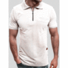 Colored short sleeve T-shirt for leisure, polo collar, with short sleeve