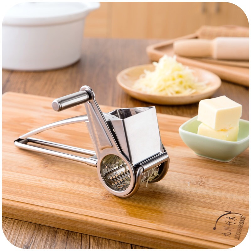 Creative Stainless Steel Labor-saving Hand-cranked Cheese Grater Multi-functional Kitchen Cheese Grater Ginger Garlic Grater