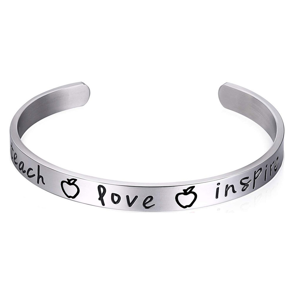 Yunna AliExpress Amazon nueva pulsera de doble flecha Keep fucking going pulsera de acero inoxidable