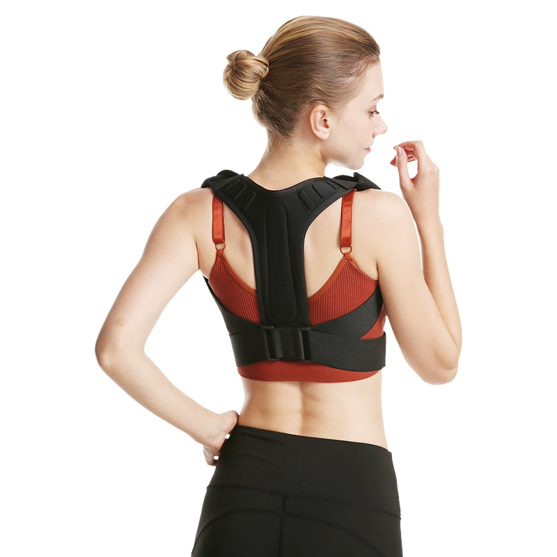 Posture corrector, breathable orthopedic corset, clips included