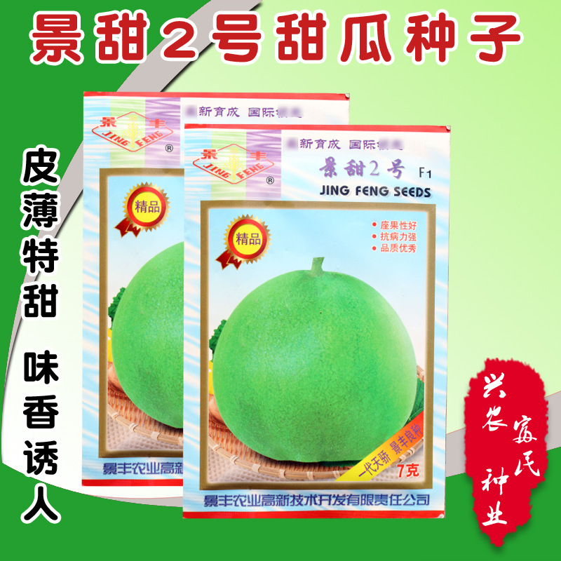 绿皮甜瓜种子 大田菜园高产高甜皮薄清香脆甜瓜种子 水果瓜果种子