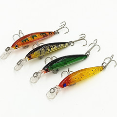 4-color 7 cm 3.7 g transparent mini Noa Noa lure, simulated plastic fish fishing fake lure, three-pronged hook hard lure
