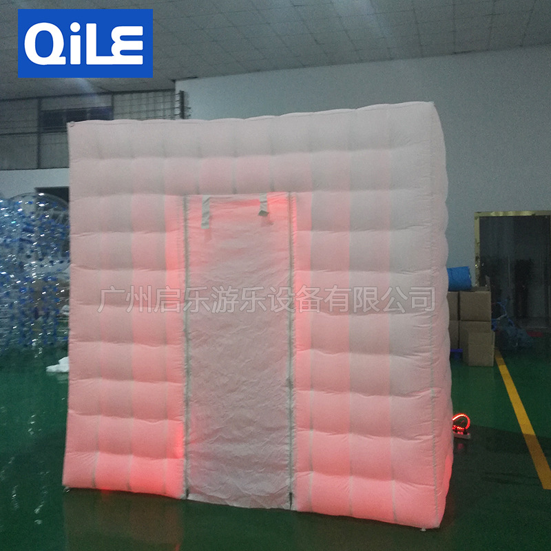 充气照相亭气模发光变色派对活动酒吧影像亭灯光帐篷充气魔方帐篷