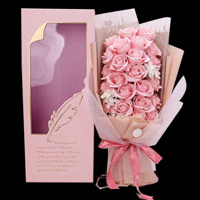 21朵冷美人花束800粉主图透明图