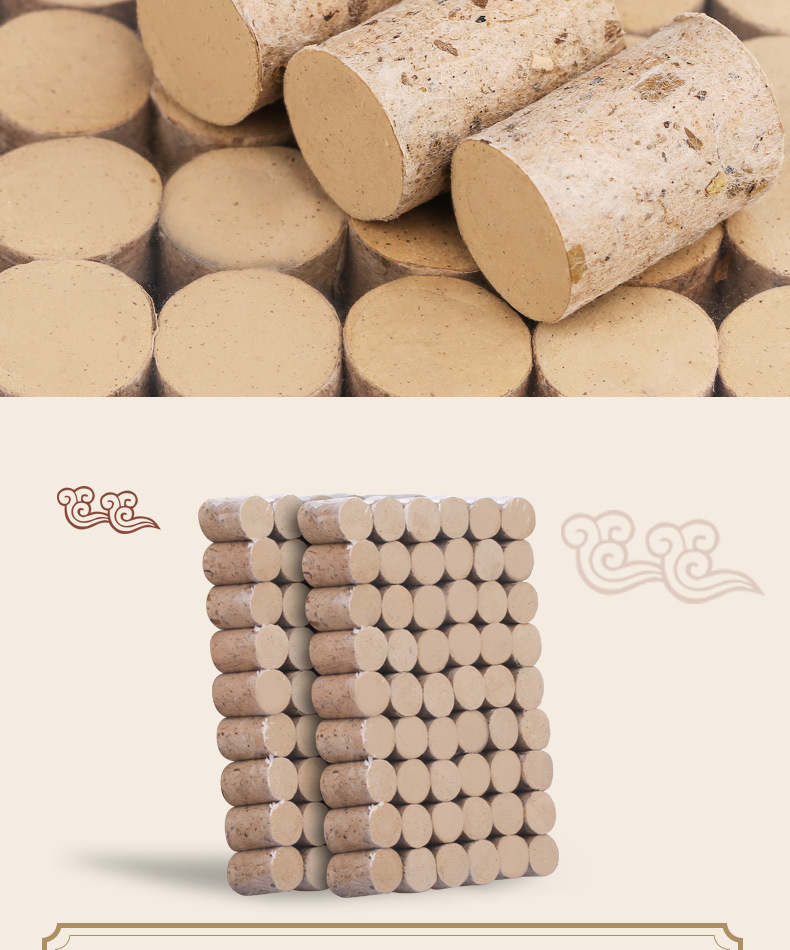 Moxa Stick Cones Ai Zhu 5-Year Aged Mugwort Rolls for Moxibustion Therapy 54 Cones specifications