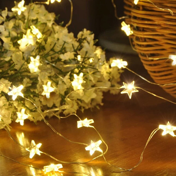Fireflies Decoration Starlight Strings LED Copper Line Star -shaped…