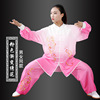 Shiffon sports clothing, summer martial arts suit, gradient, Chinese style, with embroidery