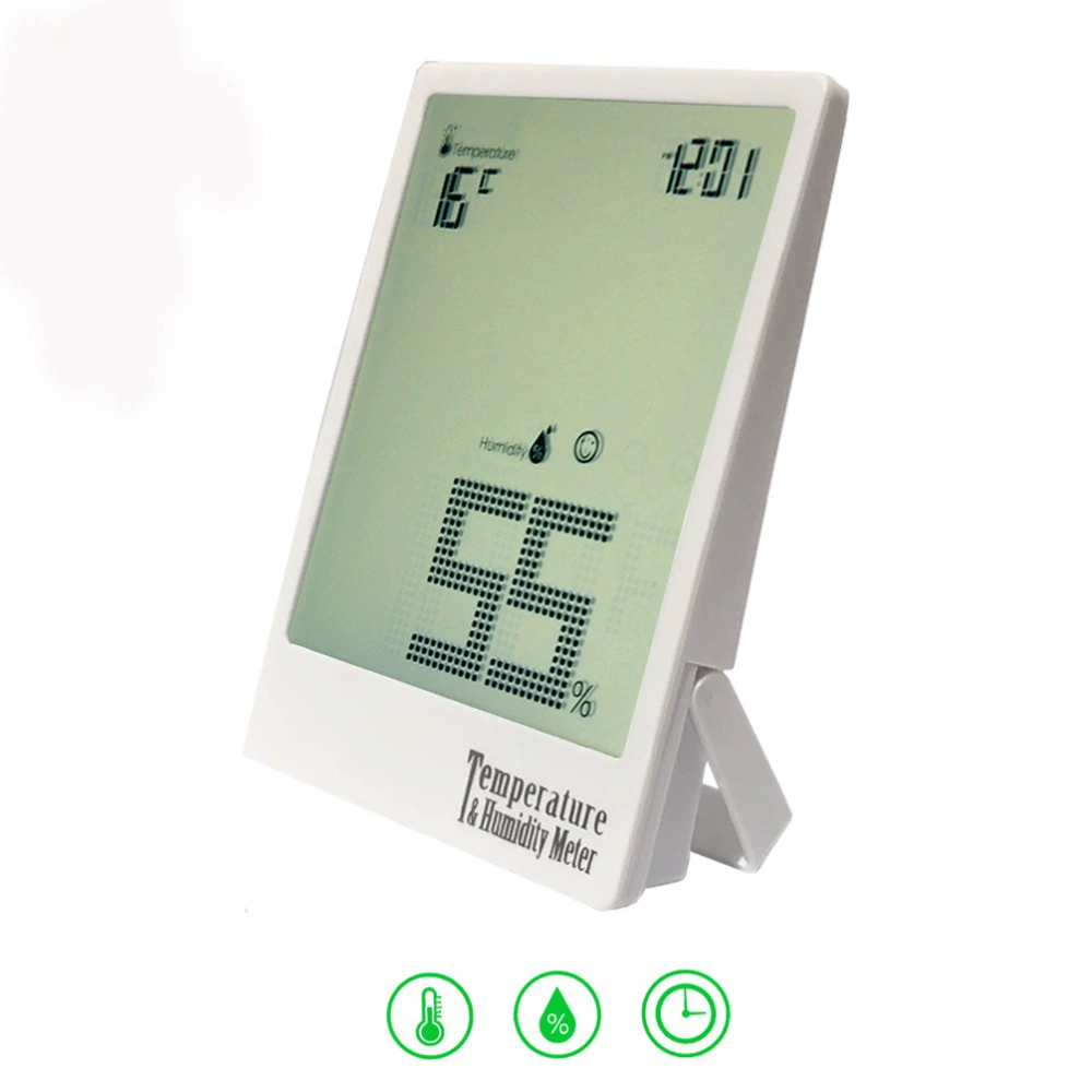 Трансграничная Горячая продажа ЖК-электронный цифровой дисплей измеритель температуры и влажности в помещении Офис школа большой экран термометр гигрометр