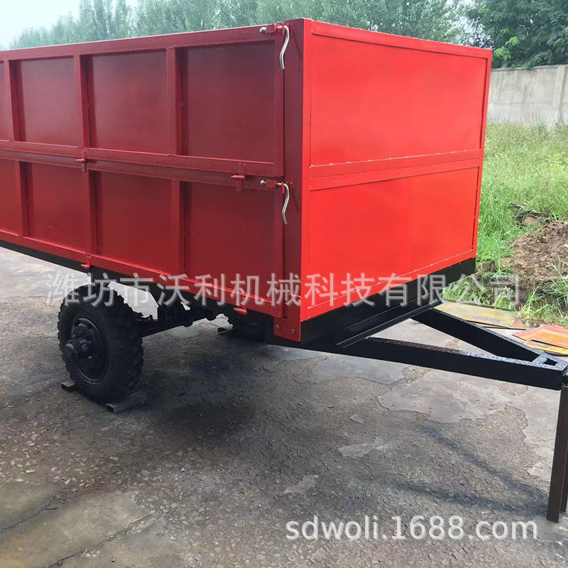 3吨自卸拖车牵引车农用拖车平板挂车拖车工具车牵引拖车重型拖车