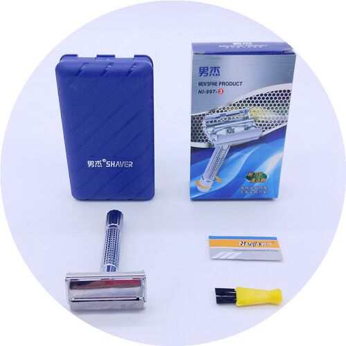 Supply of Nanjie 997 classic old-fashioned razor, boxed metal razor holder, manual rotary razor