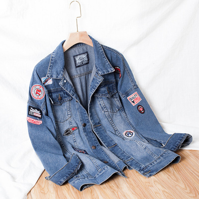 夏裝爆款胖MM大碼韓版BF風牛仔服加肥加大時尚女裝牛仔外套200斤