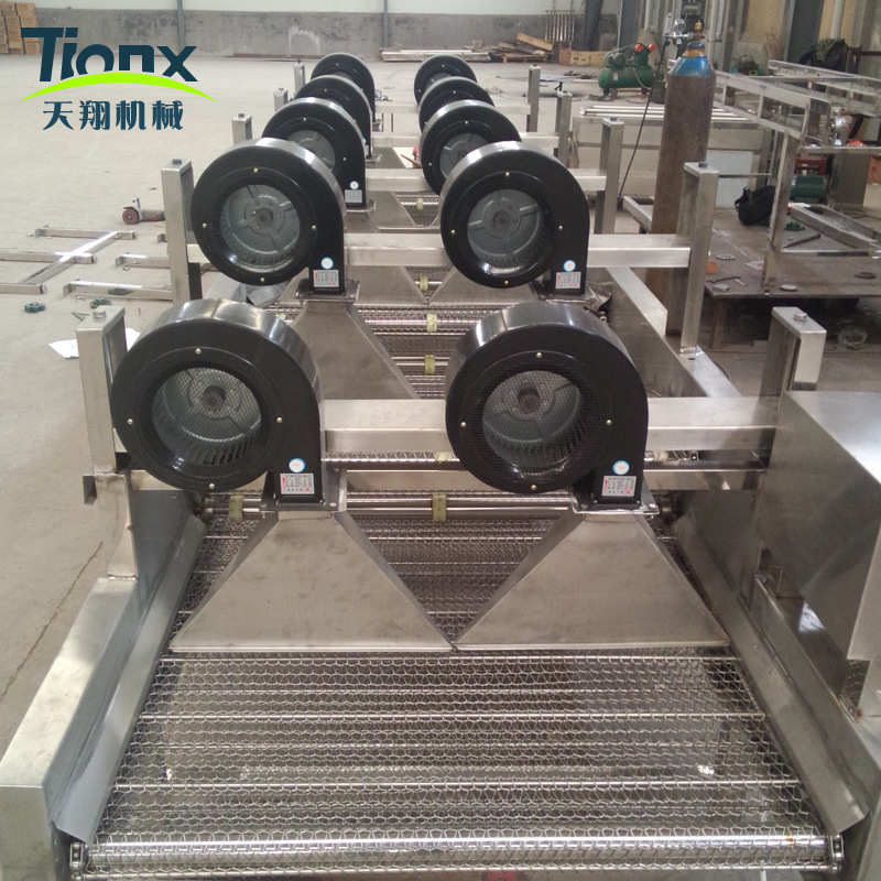 山东供应叶类 根茎类蔬菜漂烫机 蒸煮漂烫 风干沥水厂家供应