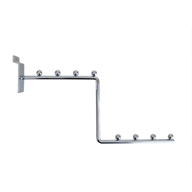 标的福 厂家批发商超展示架槽板挂钩 双线标牌价挂钩 金属镀铬