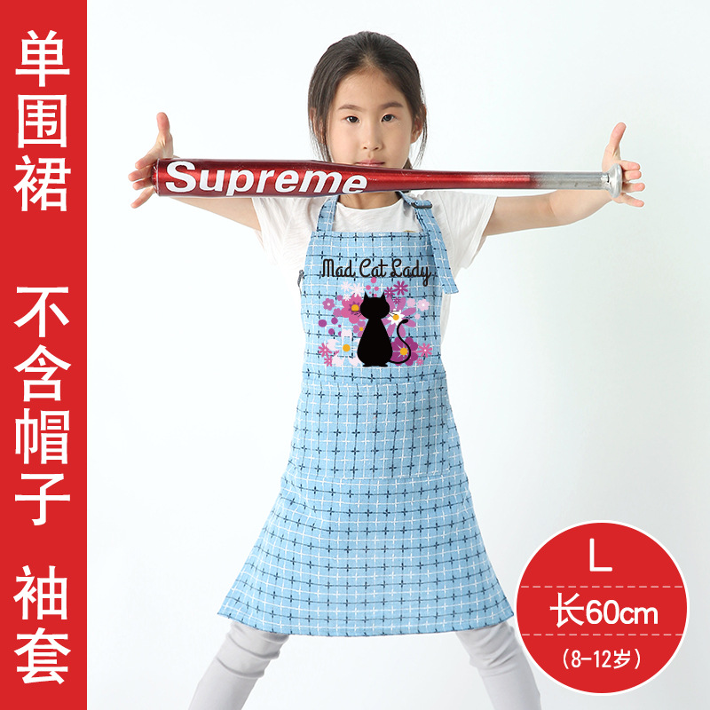 Delantal creativo para niños jardín de infantes dibujos animados para hornear estudio antiincrustante ropa de pintura artística a prueba de aceite logotipo personalizable