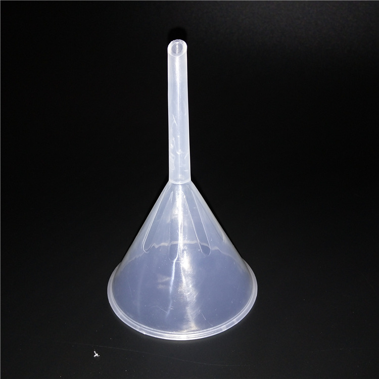 60mm毫米长颈塑料漏斗大口径三角小漏斗锥形家用实验 分液漏斗