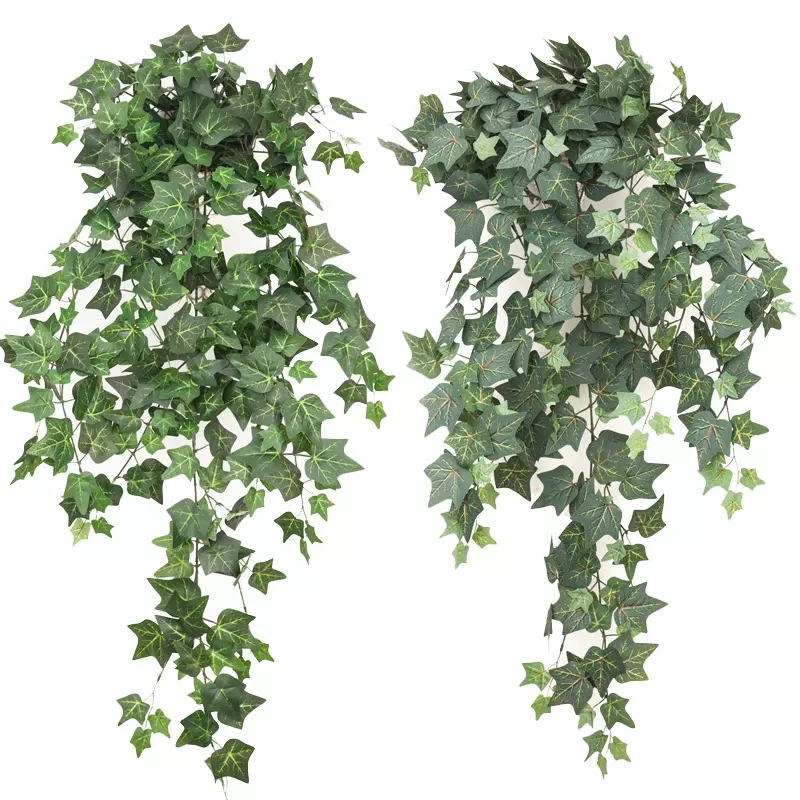 批发 仿真常春藤地瓜叶爬山虎番茨叶植物墙装饰搭配藤条藤蔓壁挂