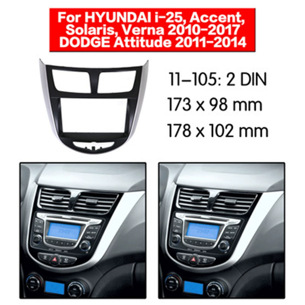 Соответствующий для Хюндай I-25, акцент, Рена; Рамка поверхности изменения навигации ДВД автомобиля аудио