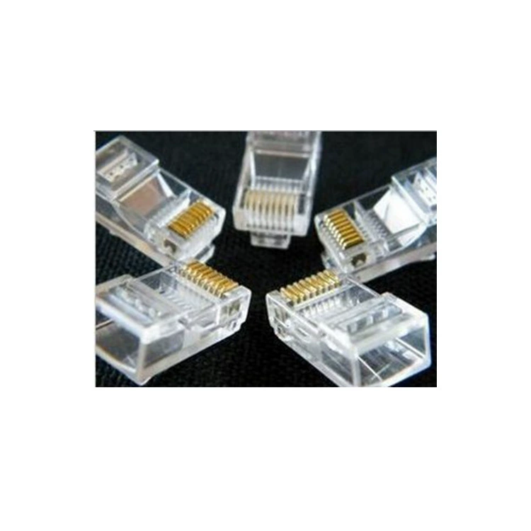 Заводская поставка коробка кристаллических разъемов RJ45, кристаллические коннекторы, 100 шт